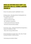 NFDN 1001 MIDTERM EXAM SCRIPT 2026 QUESTIONS AND ALL CORRECT ANSWERS GRADED A&plus;