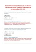 Wgu D115 Advanced Pathophysiology for the Advanced Practice Nurse Objective Assessment Advanced Practice Competency  Exam 2025-2026&period; 