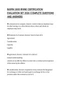 BUSFIN 3500 IRVINE CERTIFICATION EVALUATION SET 2026 COMPLETE QUESTIONS AND ANSWERS