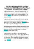 2024 HESI Pharmacology &lpar;Pharm&rpar; Exam Version 1 &lpar;V1&rpar; Questions and Answers &lpar;Verified Answers&rpar;
