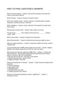 FMST 316 FINAL QUESTIONS & ANSWERS