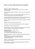 FMST 316 FINAL EXAM QUESTIONS & ANSWERS