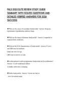 PALS 2025 ELITE REVIEW STUDY GUIDE SUMMARY WITH SOLVED QUESTIONS AND DETAILED VERIFIED ANSWERS FOR 2026 SUCCESS