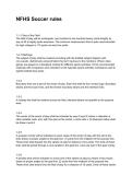 NFHS Soccer rules NEWEST 2026&sol;2027 ACTUAL EXAM COMPLETE QUESTIONS AND CORRECT DETAILED ANSWERS &lpar;VERIFIED ANSWERS&rpar; &vert;ALREADY GRADED A&plus;&vert;&vert;BRAND NEW&excl;&excl;