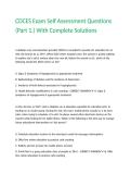 CDCES Exam Self Assessment Questions &lpar;Part 1&period;&rpar; With Complete Solutions&period;