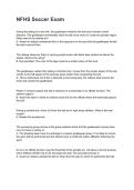 NFHS Soccer Exam NEWEST 2026&sol;2027 ACTUAL EXAM COMPLETE QUESTIONS AND CORRECT DETAILED ANSWERS &lpar;VERIFIED ANSWERS&rpar; &vert;ALREADY GRADED A&plus;&vert;&vert;BRAND NEW&excl;&excl;