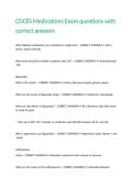 CDCES Medications Exam questions with correct answers