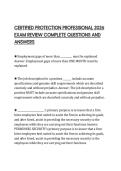 CERTIFIED PROTECTION PROFESSIONAL 2026 EXAM REVIEW COMPLETE QUESTIONS AND ANSWERS