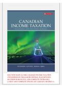Solution Manual for Canadian Income Taxation&comma; 25th Edition by William Buckwold &vert; 2026 Update