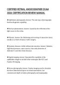 CERTIFIED RETINAL ANGIOGRAPHER EXAM 2026 CERTIFICATION REVIEW MANUAL