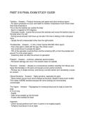 FMST 316 FINAL EXAM STUDY GUIDE