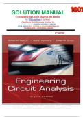 SOLUTION MANUAL For Engineering Circuit Analysis 8th Edition by William Hayt &lpar;Author&rpar;  Questions And Answers Graded A&plus;