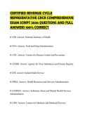 CERTIFIED REVENUE CYCLE REPRESENTATIVE CRCR COMPREHENSIVE EXAM SCRIPT 2026 QUESTIONS AND FULL ANSWERS 100&percnt; CORRECT
