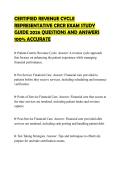 CERTIFIED REVENUE CYCLE REPRESENTATIVE CRCR EXAM STUDY GUIDE 2026 QUESTIONS AND ANSWERS 100&percnt; ACCURATE