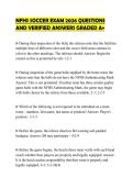 NFHS SOCCER EXAM 2026 QUESTIONS AND VERIFIED ANSWERS GRADED A&plus;