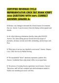 CERTIFIED REVENUE CYCLE REPRESENTATIVE CRCR TEST EXAM SCRIPT 2026 QUESTIONS WITH 100&percnt; CORRECT ANSWERS GRADED A&plus;