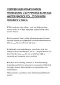 CERTIFIED SALES COMPENSATION PROFESSIONAL CSCP PRACTICE EXAM 2026 MASTER PRACTICE COLLECTION WITH ACCURATE Q AND A