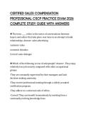 CERTIFIED SALES COMPENSATION PROFESSIONAL CSCP PRACTICE EXAM 2026 COMPLETE STUDY GUIDE WITH ANSWERS