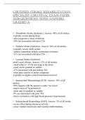 CERTIFIED STROKE REHABILITATIONSPECIALIST CSRS FINAL EXAMPAPER2026 QUESTIONS WITHANSWERSGRADED A&plus;