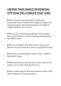 CERTIFIED TRADE FINANCE PROFESSIONAL CTFP EXAM 2026 COMPLETE STUDY GUIDE