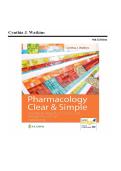 TEST BANK FOR Pharmacology Clear and Simple&colon; A Guide to Drug Classifications and Dosage Calculations Fourth Edition by Cynthia J&period; Watkins&period;ISBN&colon;978-1719644747 COMPLETE GUIDE ALL CHAPTERS COVERED 100&percnt; VERIFIED A&plus; GRADE ASSURED&excl;&excl;&excl;&excl;&excl;NEW LATEST UPDATE&excl;&excl;&excl;&excl;&excl;