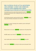 EKG NATIONAL EXAM ACTUAL QUESTIONS  AND ANSWERS - LATEST AND COMPLETE  UPDATE WITH VERIFIED SOLUTIONS &ndash;  ASSURED PASS WITH ISTANT DOWNLOAD PDF&period;
