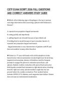 CETP EXAM SCRIPT 2026 FULL QUESTIONS AND CORRECT ANSWERS STUDY GUIDE