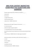 AMA PCM Content Marketing Exam Practice Questions and Answers &ndash; AMA &ndash; Complete exam preparation material