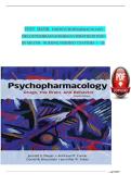 TEST BANK For Psychopharmacology&colon; Drugs&comma; the Brain&comma; and Behavior&comma; 4th Edition By Meyer Nursing&comma; Complete Chapters 1 - 20&comma; Newest edition