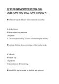 CFRN EXAMINATION TEST 2026 FULL QUESTIONS AND SOLUTIONS GRADED A&plus;