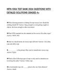 NFPA 1006 TEST BANK 2026 QUESTIONS WITH DETAILED SOLUTIONS GRADED A&plus;