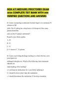 NGN ATI MEDSURG PROCTORED EXAM 2026 COMPLETE TEST BANK WITH 300 VERIFIED QUESTIONS AND ANSWERS