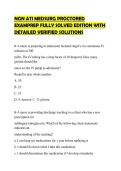 NGN ATI MEDSURG PROCTORED EXAMPREP FULLY SOLVED EDITION WITH DETAILED VERIFIED SOLUTIONS