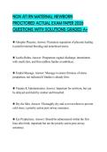 NGN ATI RN MATERNAL NEWBORN PROCTORED ACTUAL EXAM PAPER 2026 QUESTIONS WITH SOLUTIONS GRADED A&plus;