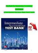 Test Bank for Intermediate Accounting&comma; 11th Edition by David Spiceland&comma; Mark Nelson&comma; Wayne Thomas & Jennifer &ndash; Complete All Chapters with Correct Answers &lpar;Latest 2025 Updates&rpar;