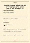 NGWA &lpar;EF&rpar; Mud Rotary Drilling Exam ACTUAL EXAM ALL QUESTIONS AND CORRECT ANSWERS LATEST UPDATE THIS YEAR