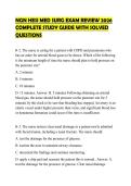 NGN HESI MED SURG EXAM REVIEW 2026 COMPLETE STUDY GUIDE WITH SOLVED QUESTIONS