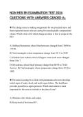 NGN HESI RN EXAMINATION TEST 2026 QUESTIONS WITH ANSWERS GRADED A&plus;