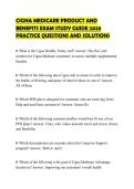 CIGNA MEDICARE PRODUCT AND BENEFITS EXAM STUDY GUIDE 2026 PRACTICE QUESTIONS AND SOLUTIONS