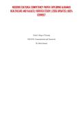 NSG3180 CULTURAL COMPETENCY PAPER&colon; EXPLORING ALBANIAS HEALTHCARE AND VALUES &vert; VERIFIED STUDY &vert; 2026 UPDATES &vert; 100&percnt; CORRECT