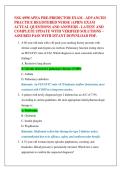 NSG 6998 APEA PRE-PREDICTOR EXAM - ADVANCED  PRACTICE REGISTERED NURSE &lpar;APRN&rpar; EXAM  ACTUAL QUESTIONS AND ANSWERS - LATEST AND  COMPLETE UPDATE WITH VERIFIED SOLUTIONS &ndash;  ASSURED PASS WITH ISTANT DOWNLOAD PDF&period; 