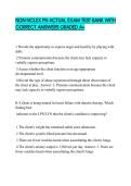 NGN NCLEX PN ACTUAL EXAM TEST BANK WITH CORRECT ANSWERS GRADED A&plus;