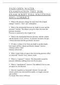 PADI OPENWATEREXAMINATIONTEST2026EXAMSCRIPTFULLSOLUTIONS100&percnt; CORRECT