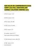 NGN NCLEX RN COMPREHENSIVE EXAM SCRIPT 2026 FULL QUESTIONS AND CORRECT SOLUTIONS VERIFIED 100&percnt;