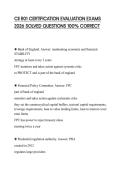 CII R01 CERTIFICATION EVALUATION EXAMS 2026 SOLVED QUESTIONS 100&percnt; CORRECT