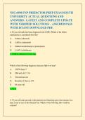 NSG 6998 FNP PREDICTOR PREP EXAM SOUTH  UNIVERSITY ACTUAL QUESTIONS AND  ANSWERS - LATEST AND COMPLETE UPDATE  WITH VERIFIED SOLUTIONS &ndash; ASSURED PASS  WITH ISTANT DOWNLOAD PDF&period;