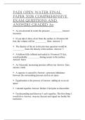 PADI OPENWATERFINALPAPER 2026 COMPREHENSIVEEXAMQUESTIONS ANDANSWERS GRADEDA&plus;