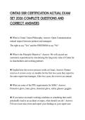 CINTAS SSR CERTIFICATION ACTUAL EXAM SET 2026 COMPLETE QUESTIONS AND CORRECT ANSWERS
