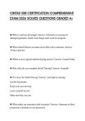 CINTAS SSR CERTIFICATION COMPREHENSIVE EXAM 2026 SOLVED QUESTIONS GRADED A&plus;