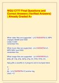 WGU C777 Final Questions and Correct Answers &lpar;Verified Answers&rpar; &lowbar; Already Graded A&plus; &lowbar; 2026 Update